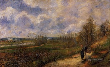  Oise Decoraci%C3%B3n Paredes - Camino a le chou pontoise 1878 Camille Pissarro